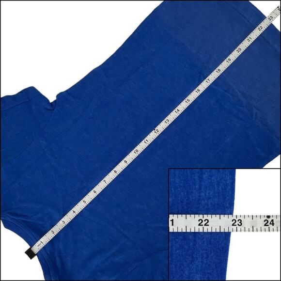 LAT Fine Jersey Tee Shirt Top Short Sleeves Crew Neck Royal Blue Girls Large - Picture 7 of 8